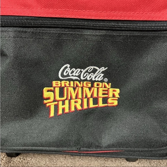 Coca Cola Bring On Summer Thrills Rolling Backpack Telescoping Handle travel - Picture 2 of 14